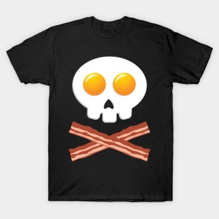 'Breakfast Crossbones' Skull Crossbones Halloween T-Shirt